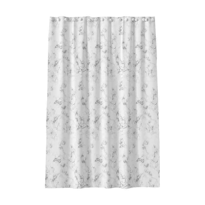 H00002  marble pattern shower curtain